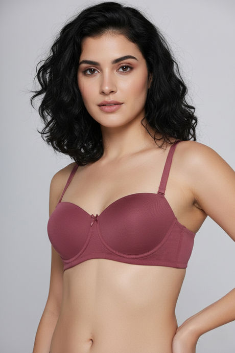 Zivame Padded Regular Wired 3/4th Coverage Strapless Bra - Deco Rose — image 3